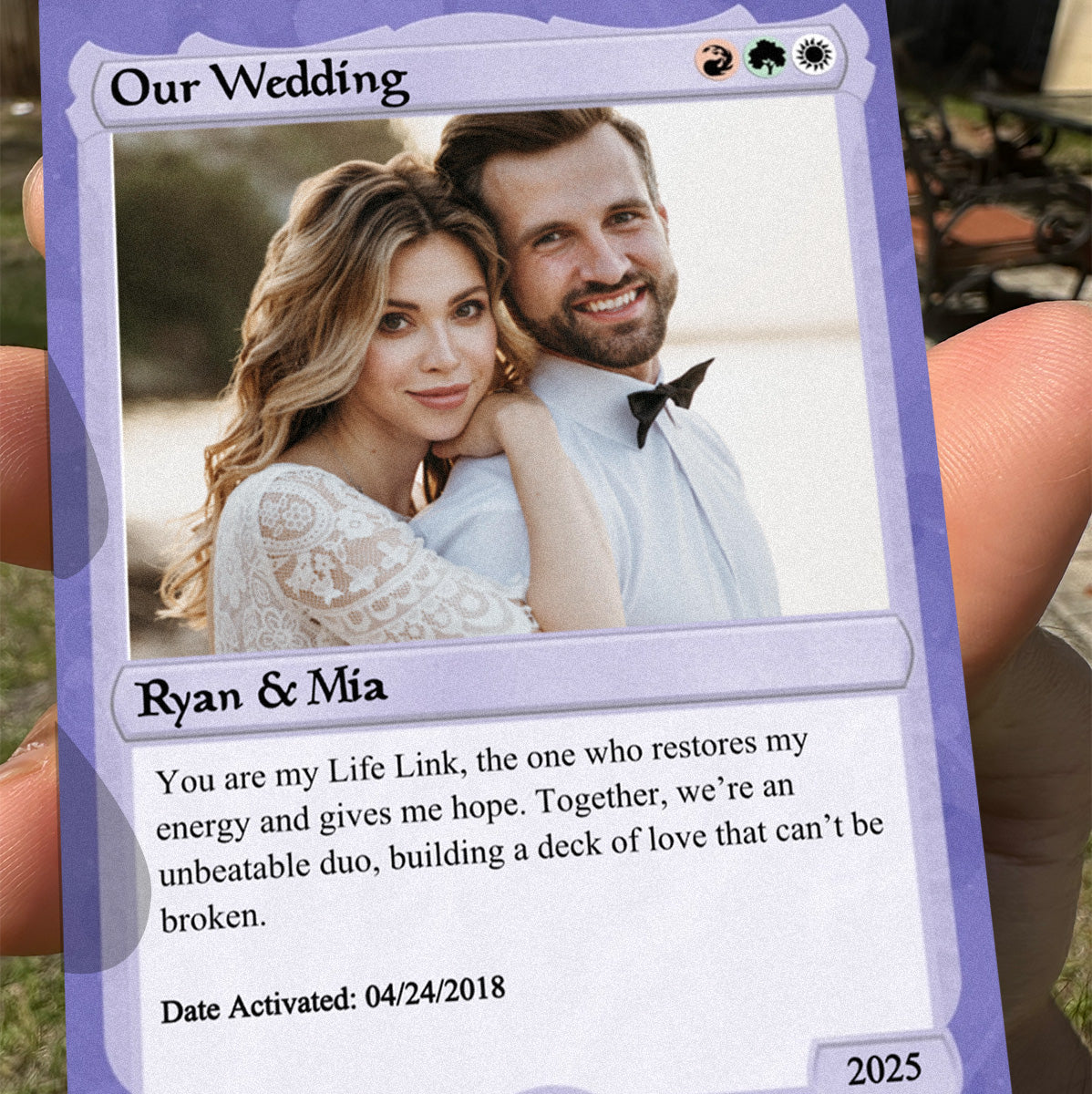 Love The Gathering Wedding Card - Photo