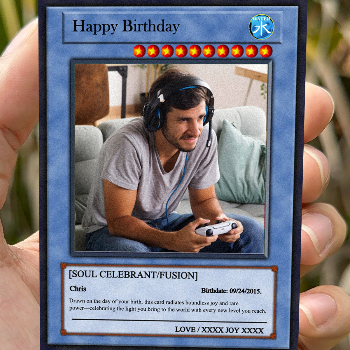 Yu-Gi-Love Birthday Card - Photo