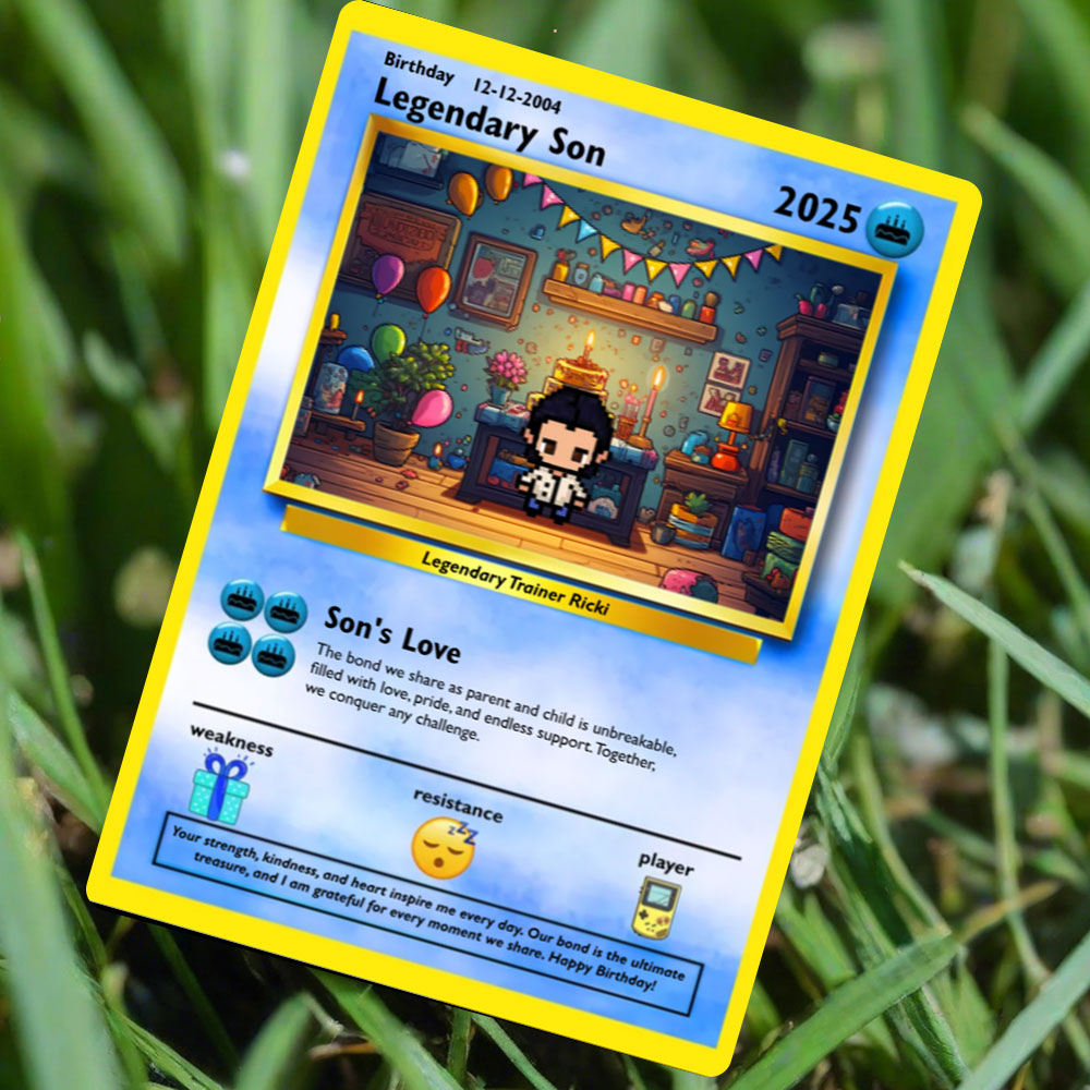 Son Birthday Card - Build Your Own