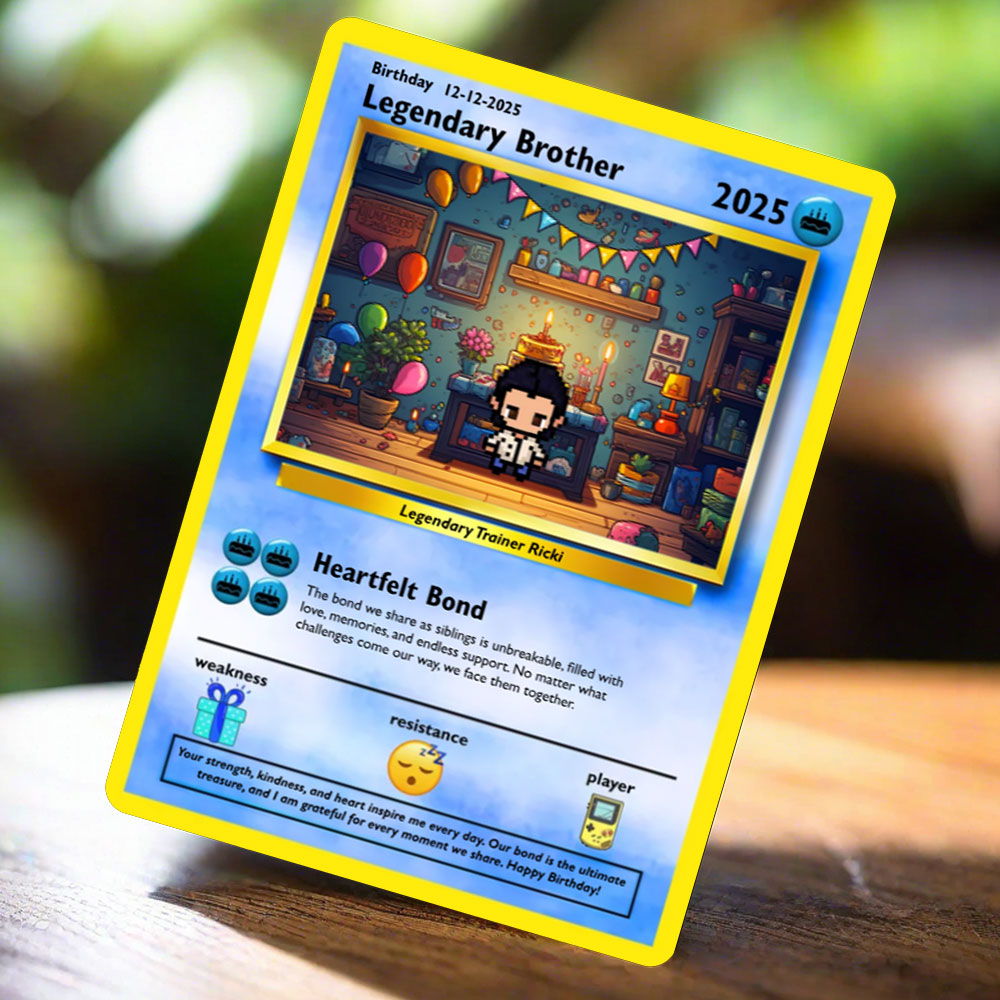 Brother Birthday Card - Build Your Own