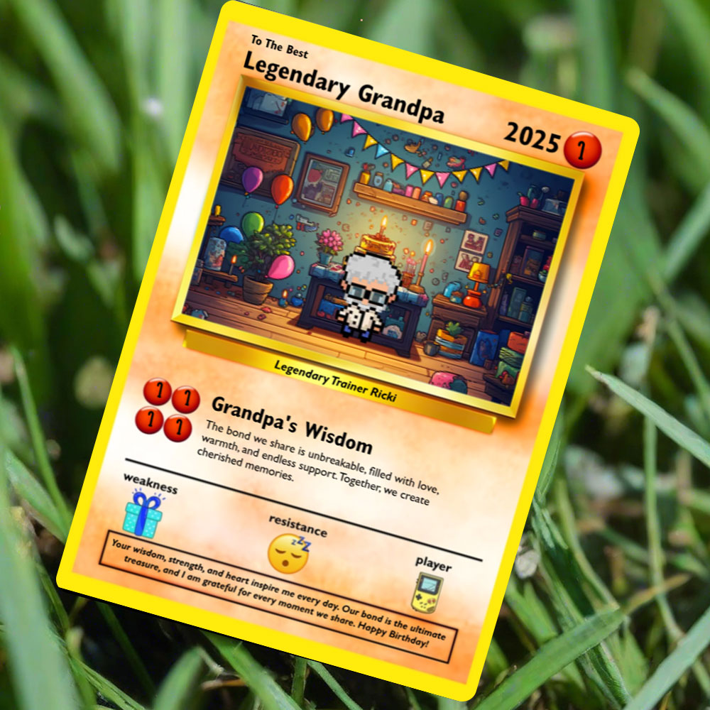 Grandpa Card - Build Your Own