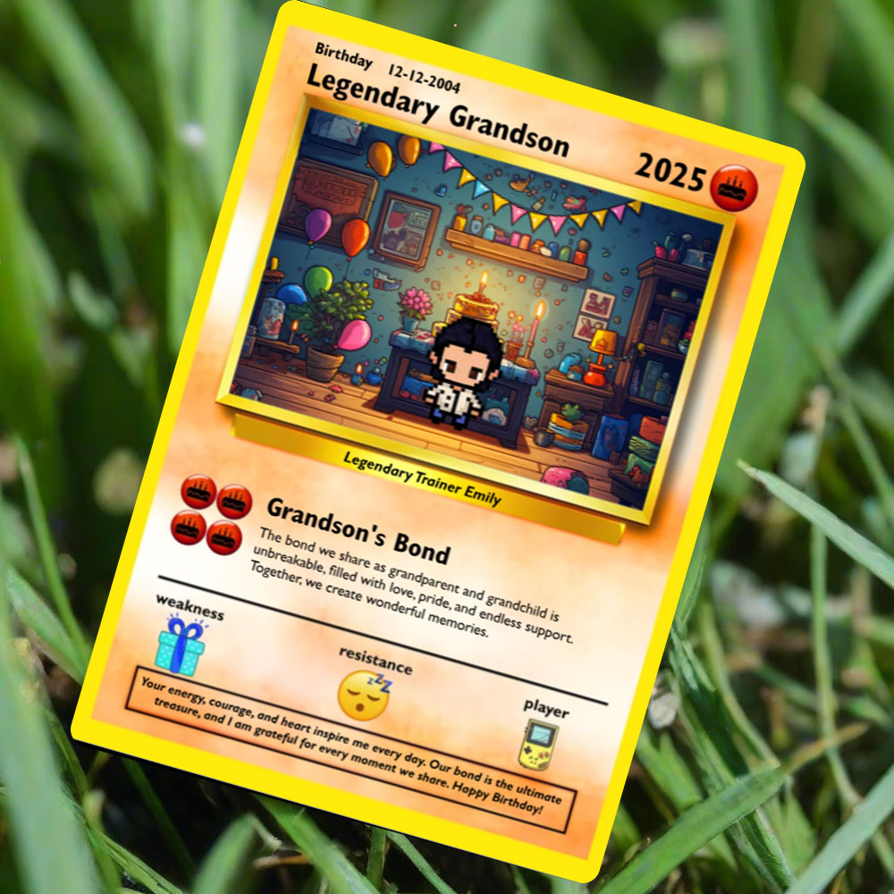 Grandson Birthday Card - Build Your Own