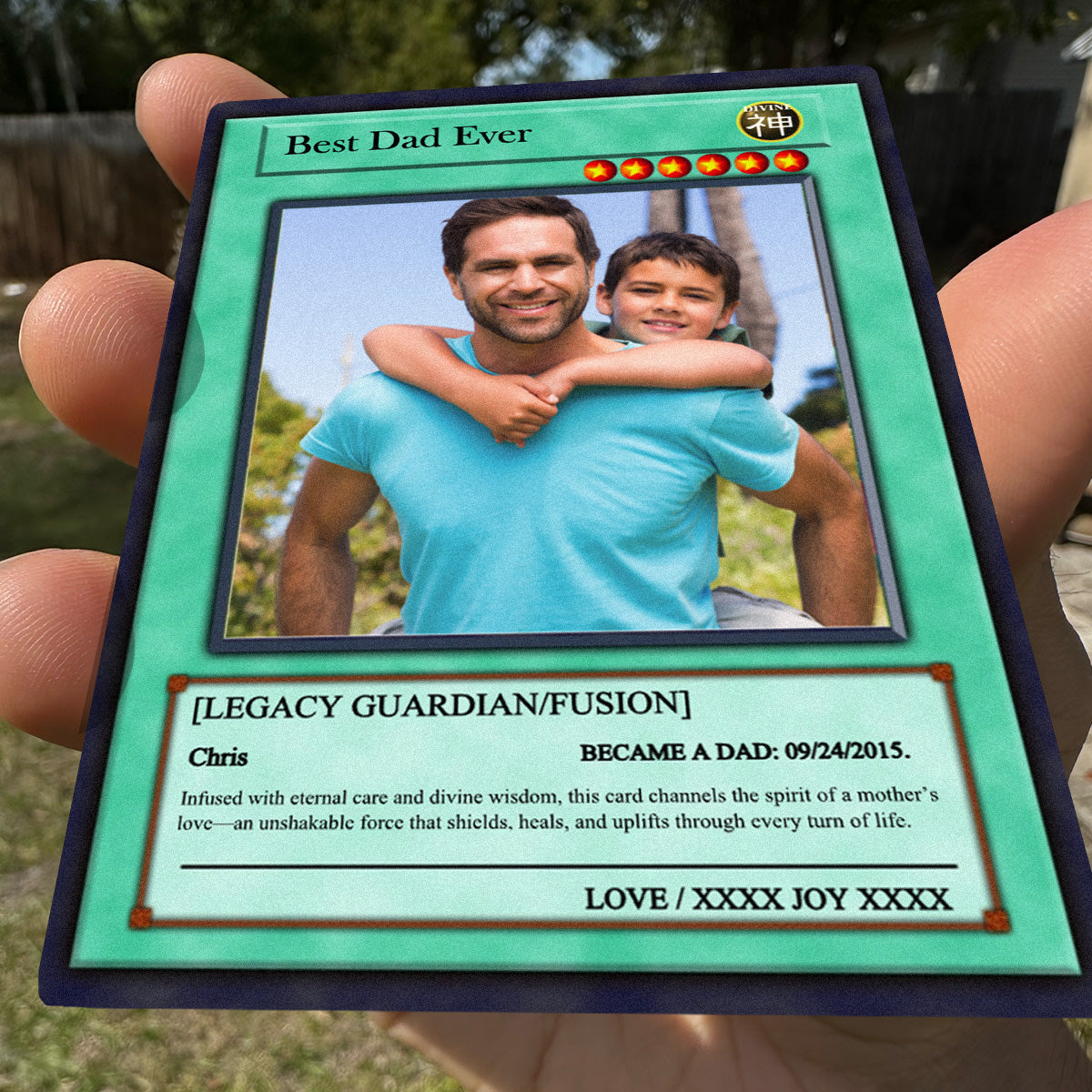 Yu-Gi-Love Father's Day Card  - Photo