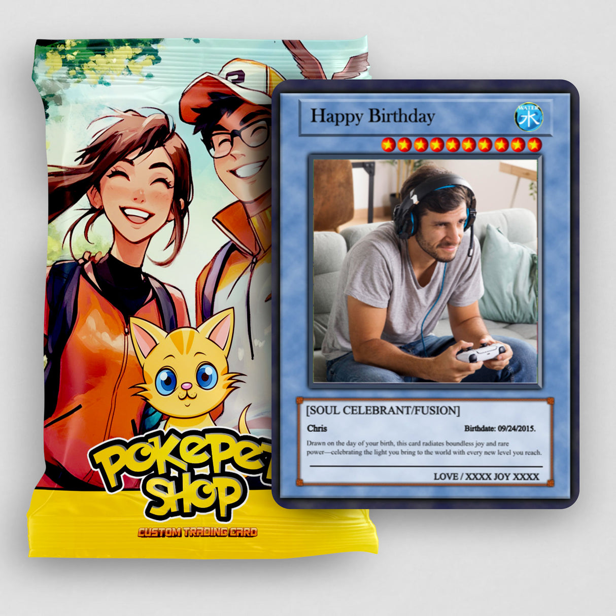 Yu-Gi-Love Birthday Card  - Photo