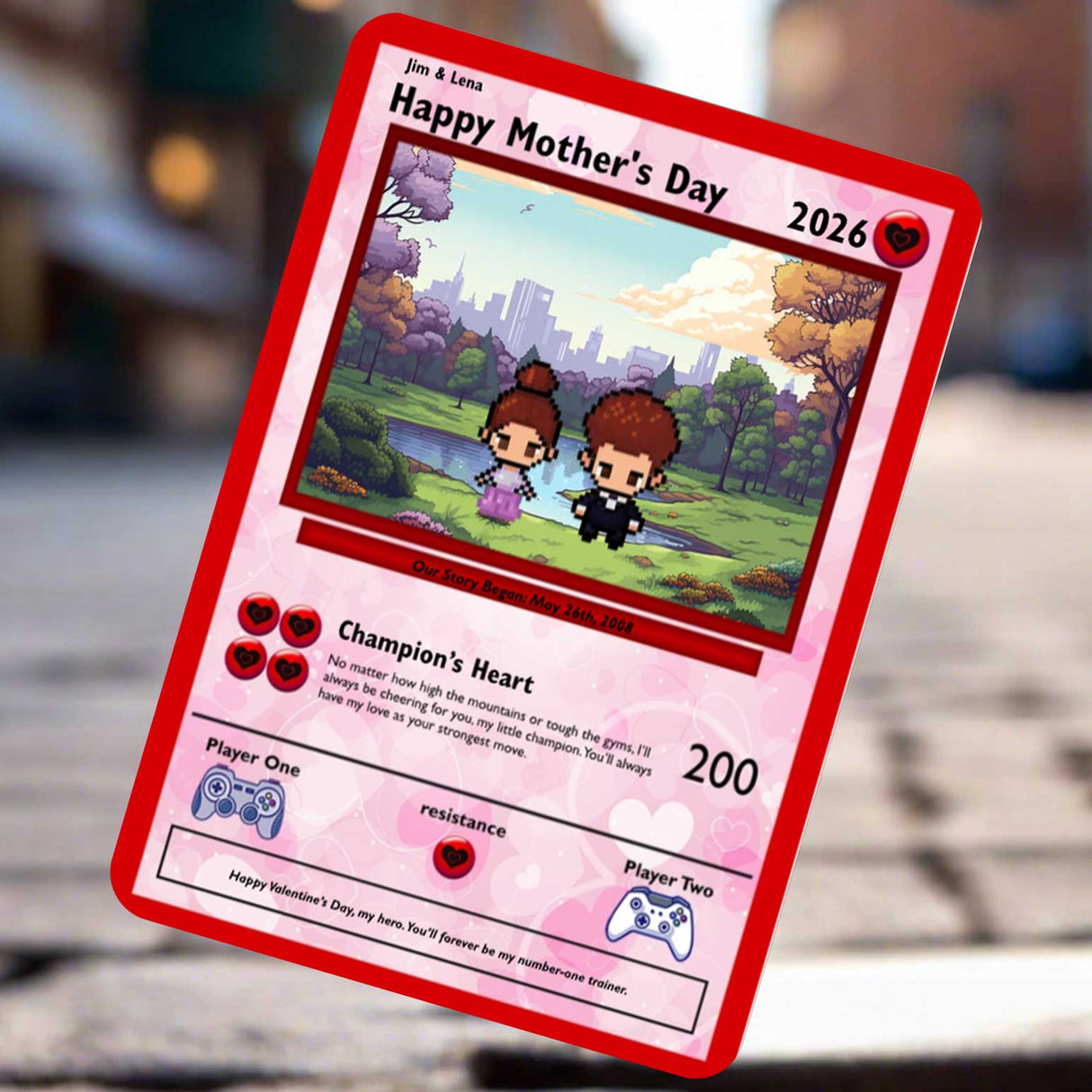 Mom to Son Card - Build Your Own